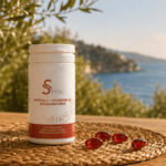 Formule Oméga-3 S&You de Wake Up à base d’huile de Calanus, d’astaxanthine et de vitamine D3, présentée comme solution naturelle de l’été.